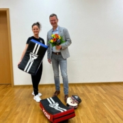 tamara-Kopp und Bürgermeister Patrick Stärk
